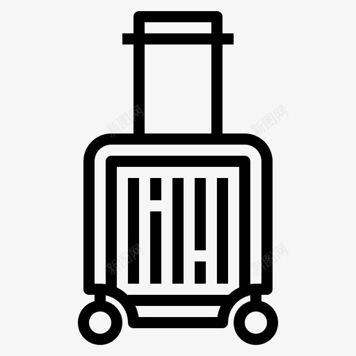 拉杆包行李行李箱图标svg_新图网 https://ixintu.com 拉杆包 旅行 旅行和地标轮廓 行李 行李箱