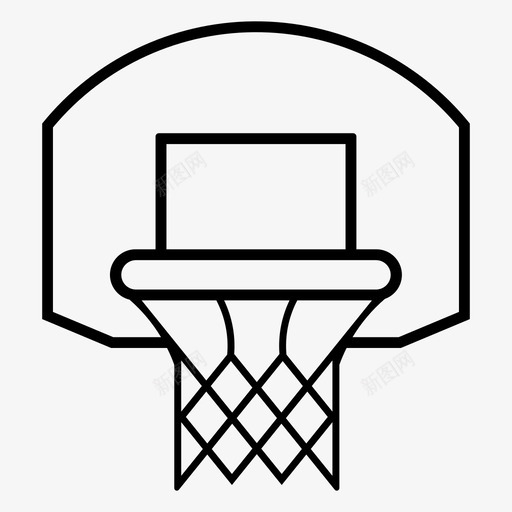 篮球圈比赛进球图标svg_新图网 https://ixintu.com 比赛 篮球圈 网 运动 进球