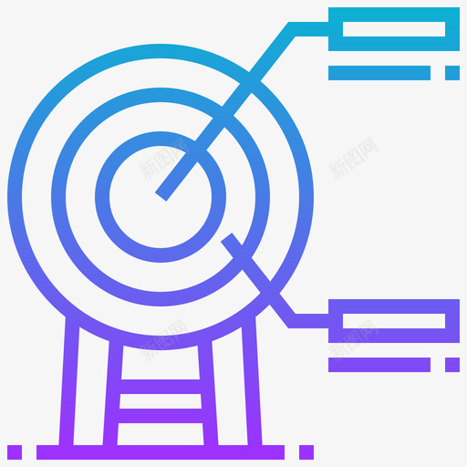 目标商业战略10梯度图标svg_新图网 https://ixintu.com 商业战略10 梯度 目标