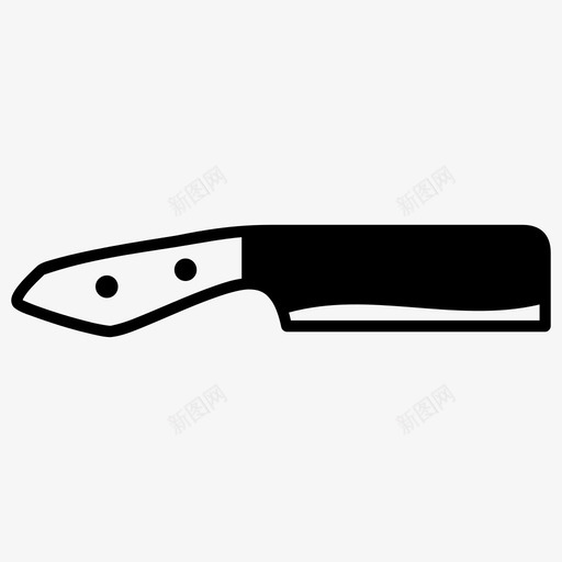 刀子厨房工具图标svg_新图网 https://ixintu.com 刀子 厨房 工具