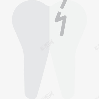 断牙保健17扁平图标图标
