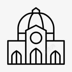 佛罗伦萨大教堂大教堂古代历史古代图标高清图片
