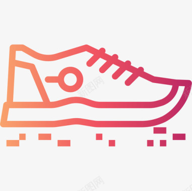 跑鞋跑步12坡度图标图标