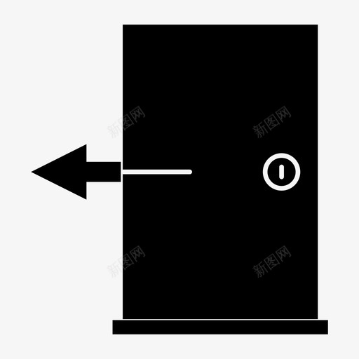 出口门注销辞职图标svg_新图网 https://ixintu.com 出口门 注销 用户界面 网页设计 辞职