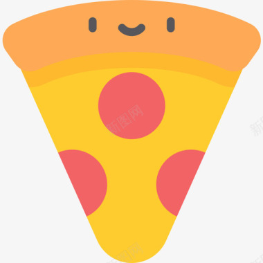 披萨送餐12扁平图标图标