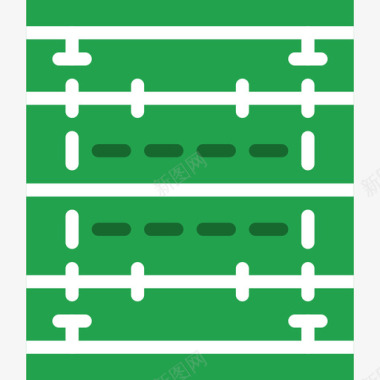 橄榄球场运动74平坦图标图标
