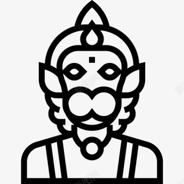 哈努曼印度教神4直系图标图标