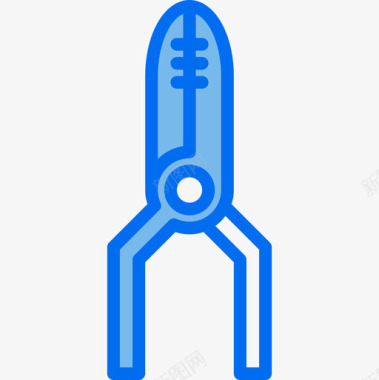 钳子工具41蓝色图标图标