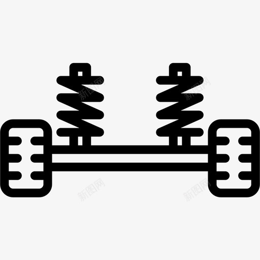 悬架车辆维修20直线图标svg_新图网 https://ixintu.com 悬架 直线 车辆维修20