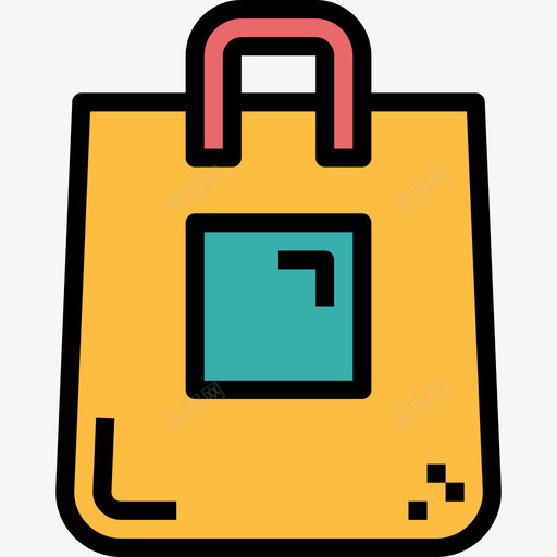 购物袋超市23线性颜色图标svg_新图网 https://ixintu.com 线性颜色 购物袋 超市23