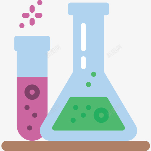 烧瓶科学64扁平图标svg_新图网 https://ixintu.com 扁平 烧瓶 科学64