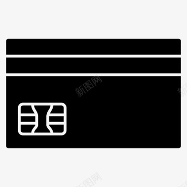 信用卡磁卡支付卡图标图标