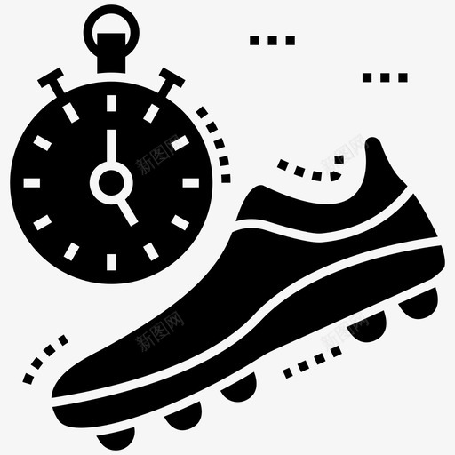 跑步速度运动装备球员跑步速度图标svg_新图网 https://ixintu.com 球员效率 球员跑步速度 足球足球图标包 跑步速度 运动工具 运动装备