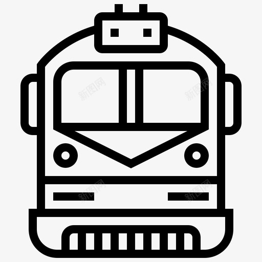 旧火车公共铁路图标svg_新图网 https://ixintu.com 公共 旧火车 运输 铁路 铁路元素线