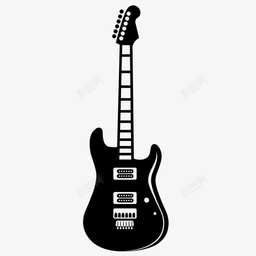 夏维尔吉他电子乐器图标svg_新图网 https://ixintu.com 乐器 夏维尔吉他 电子 电芯收藏 音乐