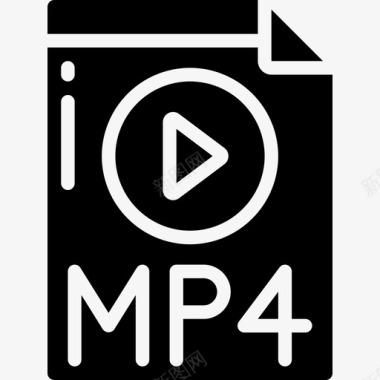 Mp4视频制作9填充图标图标