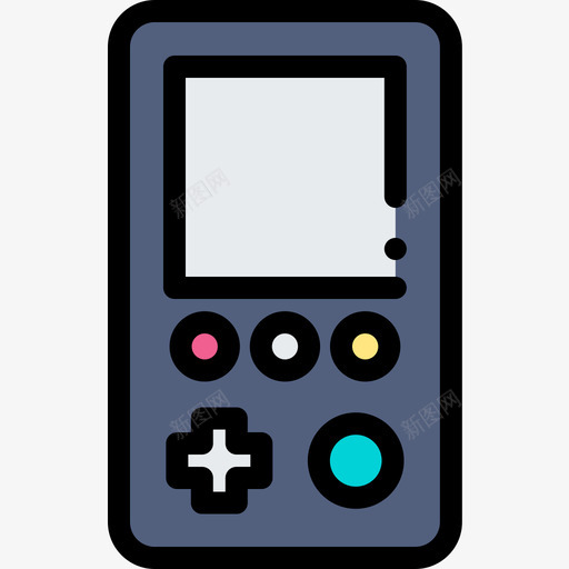 Gameboy游戏56线性颜色图标svg_新图网 https://ixintu.com Gameboy 游戏56 线性颜色