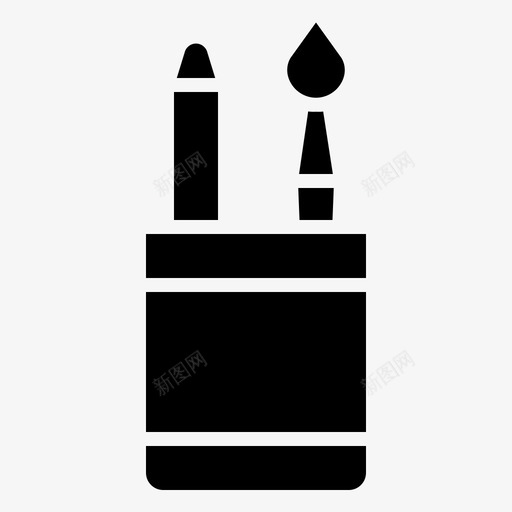 绘画工具配件艺术图标svg_新图网 https://ixintu.com 绘画工具 美术 艺术 配件