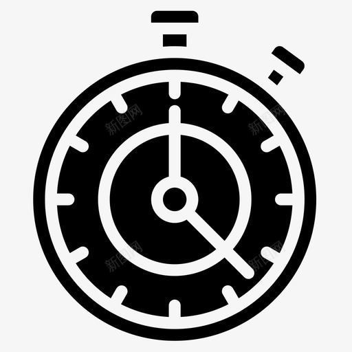 秒表时间管理30填充图标svg_新图网 https://ixintu.com 填充 时间管理30 秒表