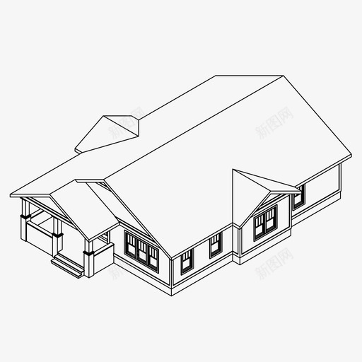 小屋建筑家图标svg_新图网 https://ixintu.com 家 小屋 建筑 真实状态