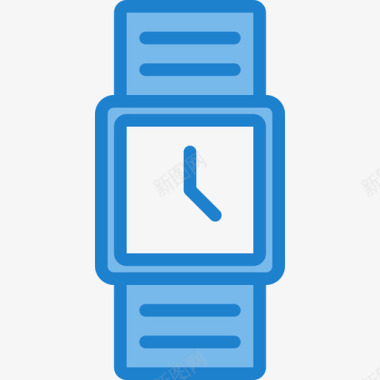 手表电子设备4蓝色图标图标
