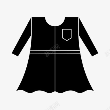 女装时装衬衫图标图标