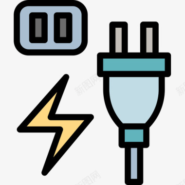 能源生态133线性颜色图标图标
