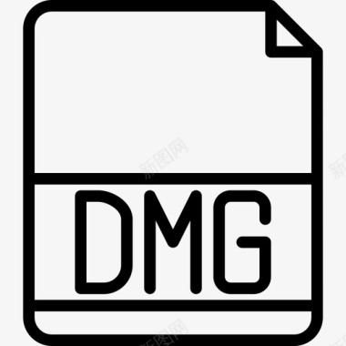 Dmg文件扩展名2线性图标图标