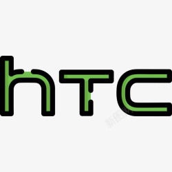 HTC标志HTC技术标识线条颜色图标高清图片