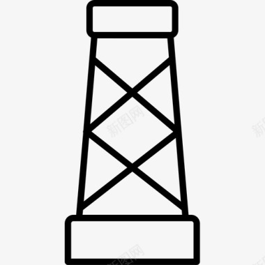 油塔油2线性图标图标