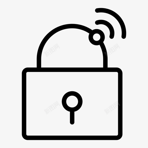 智能锁控制挂锁图标svg_新图网 https://ixintu.com 安全 挂锁 控制 智能家居 智能锁