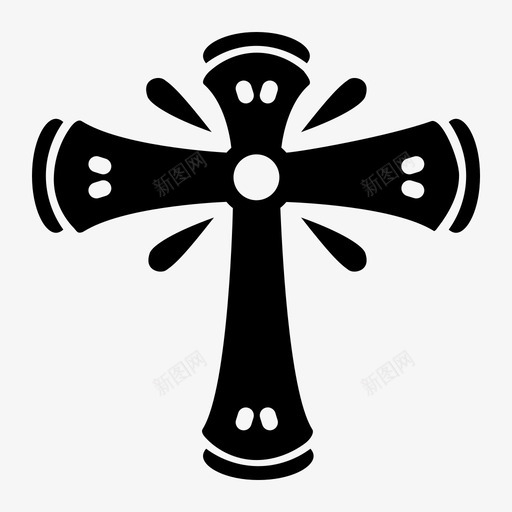 十字架教堂复活节图标svg_新图网 https://ixintu.com 十字架 复活节 宗教 教堂 象征