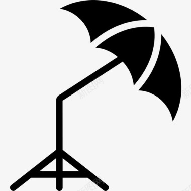 雨伞摄影29填充图标图标