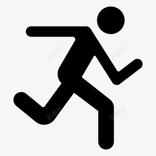马拉松锻炼健身图标svg_新图网 https://ixintu.com 健身 跑步 运动 锻炼 马拉松