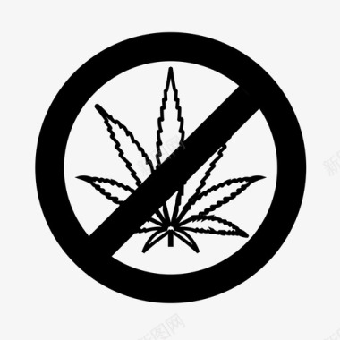 大麻禁令大麻政府图标图标