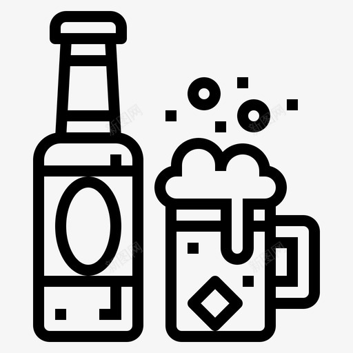 啤酒饮料食物图标svg_新图网 https://ixintu.com 卡拉OK 啤酒 玻璃杯 食物 饮料