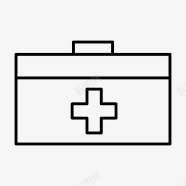 医疗箱护理健康图标图标