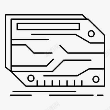 卡硬件工程与互联网图标图标