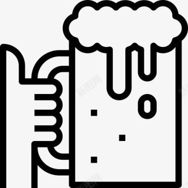 啤酒庆祝12直系图标图标