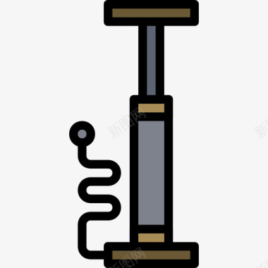 气泵施工工具11线颜色图标图标