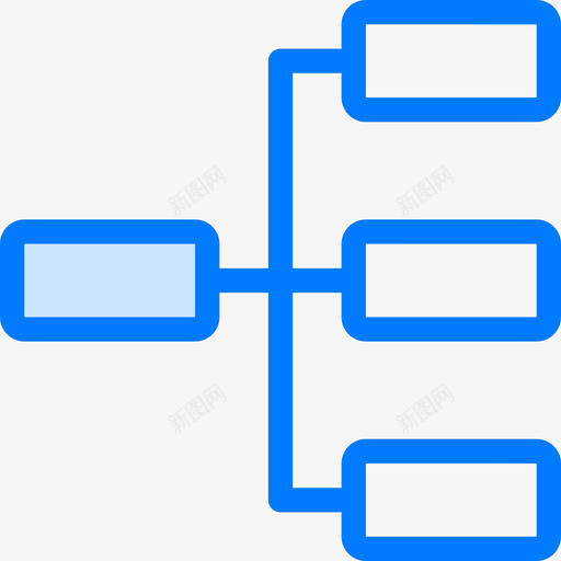 层次结构图表9蓝色图标svg_新图网 https://ixintu.com 图表9 层次结构 蓝色