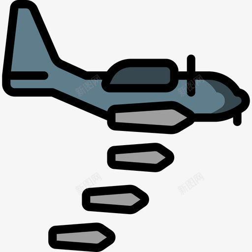 飞机战争2线性颜色图标svg_新图网 https://ixintu.com 战争2 线性颜色 飞机