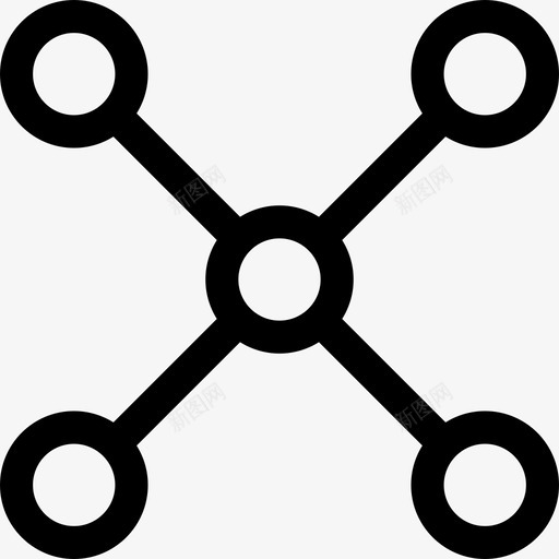 流连接节点图标svg_新图网 https://ixintu.com 停止 形状纹理 流 节点 进程 连接