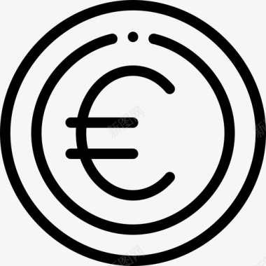 欧元货币37直系图标图标