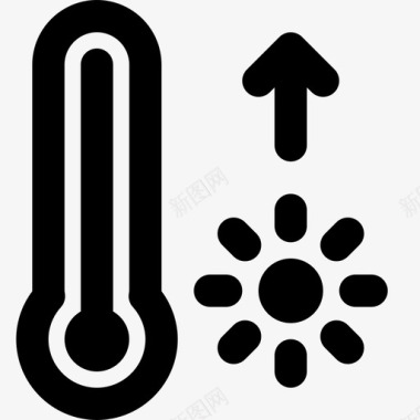 温度随太阳温度随太阳升高夏季图标图标