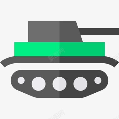 坦克军用20扁平图标图标