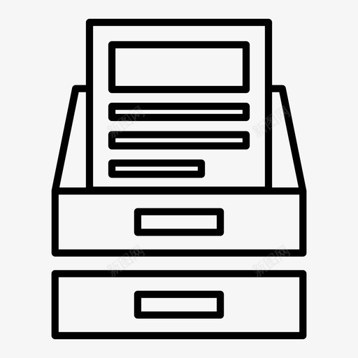 档案业务文件图标svg_新图网 https://ixintu.com 业务 业务概要 文件 档案 财务