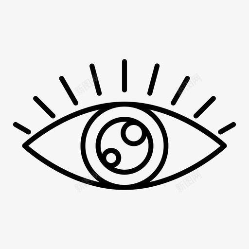 眼睛解剖医疗图标svg_新图网 https://ixintu.com 医疗 医疗器械 眼睛 解剖