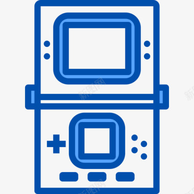游戏复古小工具6蓝色图标图标