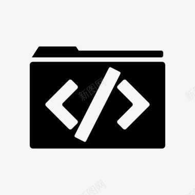 开发人员文件夹代码编程图标图标